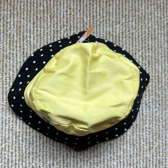 NWT Gymboree Splish-Splash Yellow and Black bee sun hat size 2T-3T - Picture 2 of 6